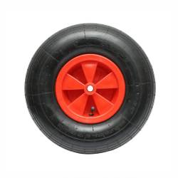 Roata roaba, 3.50-6, cu janta din plastic, pentru ax fi 16mm LZ05