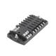 Cutie sigurante plate, cu 12 circuite, max30A, cu bara conexiune negativa, capac protectie, 03834 Amio