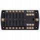 Cutie sigurante plate, cu 12 circuite, max30A, cu bara conexiune negativa, capac protectie, 03834 Amio