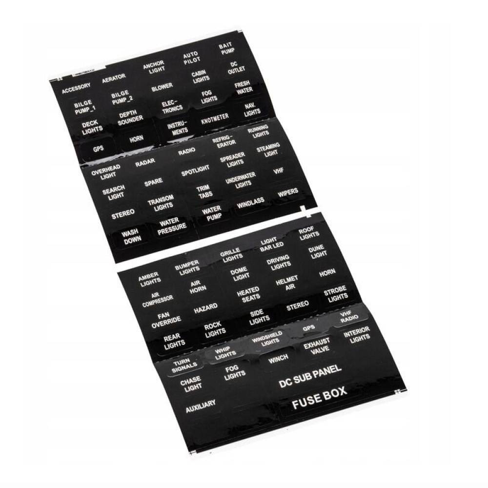 Cutie sigurante plate, cu 12 circuite, max30A, cu bara conexiune negativa, capac protectie, 03834 Amio