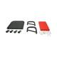 Scaun mobil pentru atelier mecanic auto, cu spatiu de depozitare BK00295 / AAA444