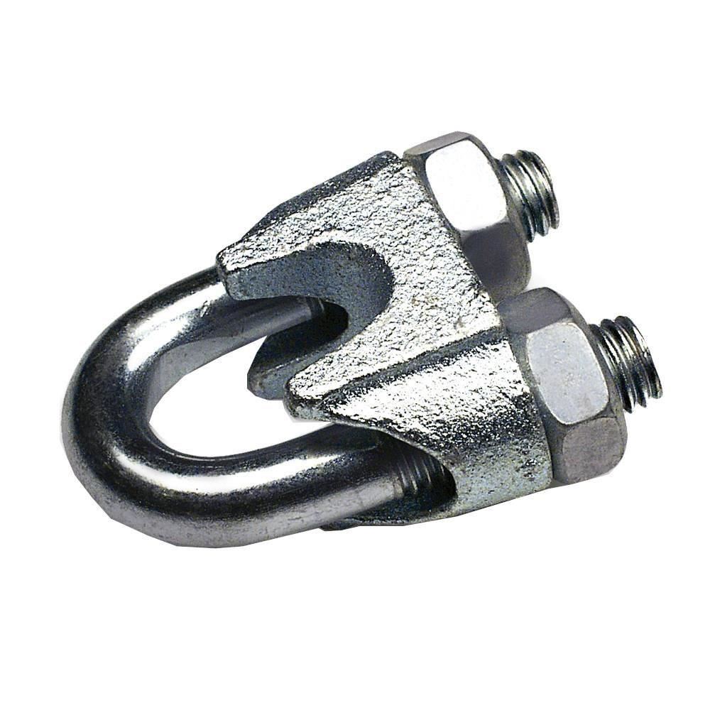 Brida galvanizata DIN741, pentru cablu fi4, M4, 09520027 UNIQ