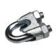 Brida galvanizata DIN741, pentru cablu fi4, M4, 09520027 UNIQ