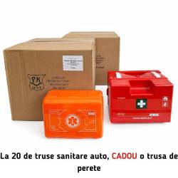 Pachet PROMO, 20 de truse sanitare auto 5 ANI, +CADOU 1 trusa de perete, KAMARAD