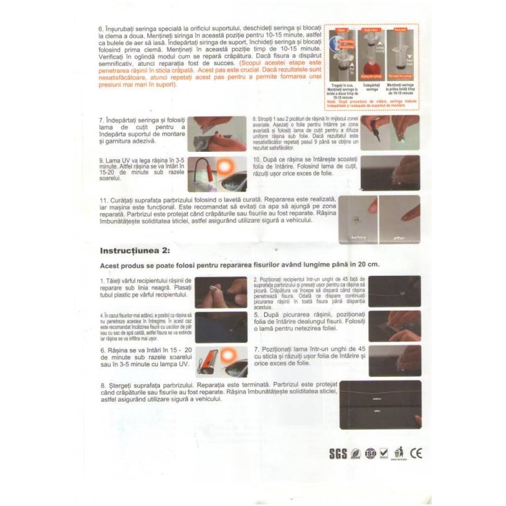 Solutie reparat parbriz, kit 2.5ml DIY 40837 3CR1B Visbella 