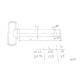 Bolt tirant central cu lant, fi19, L 200mm, util162mm U445  40.61.025L  UTB