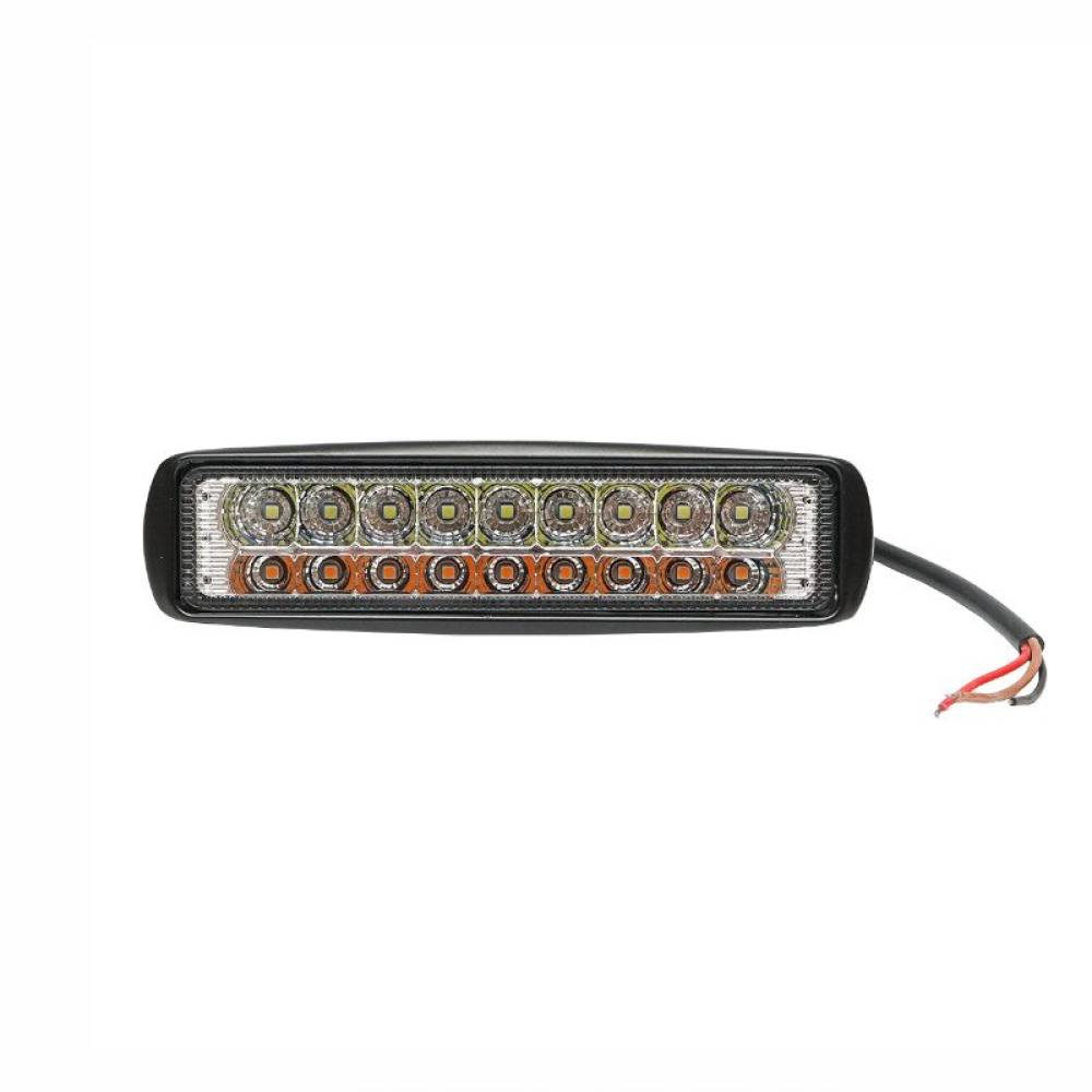Lampa semnalizare si pozitie fata, 160x45mm, 20 LED-uri, 10-60V, 60W, tip proiector, aluminiu, BK69121