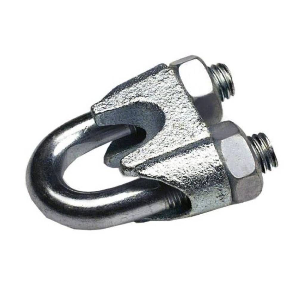 Set 2 bucati brida galvanizata DIN741, pentru cablu fi6, M6, 09520036 UNIQ