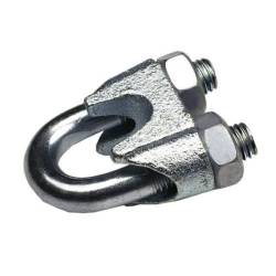 Set 2 bucati brida galvanizata DIN741, pentru cablu fi6, M6, 09520036 UNIQ