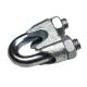 Set 2 bucati brida galvanizata DIN741, pentru cablu fi6, M6, 09520036 UNIQ
