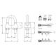 Set 30 bucati brida galvanizata DIN741, pentru cablu fi4, M4, 09520027 UNIQ
