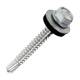 Set 100 de bucati surub autofiletant cu garnitura DIN7504K EPDM 6,3x25-16, 04390573 UNIQ