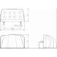 Lampa numar 100x55, 8 LED-uri, 12-30V FT-026 Fristom     