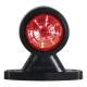 Lampa gabarit cu brat drept 88mm, FT-009-A, LED, alb-rosie, dispersor fi66, 12-36V Fristom