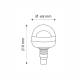Girofar 12-24V, h210, prindere pe tija flexibila, 2 becuri H1, melc metalic, LOB107 TruckLed