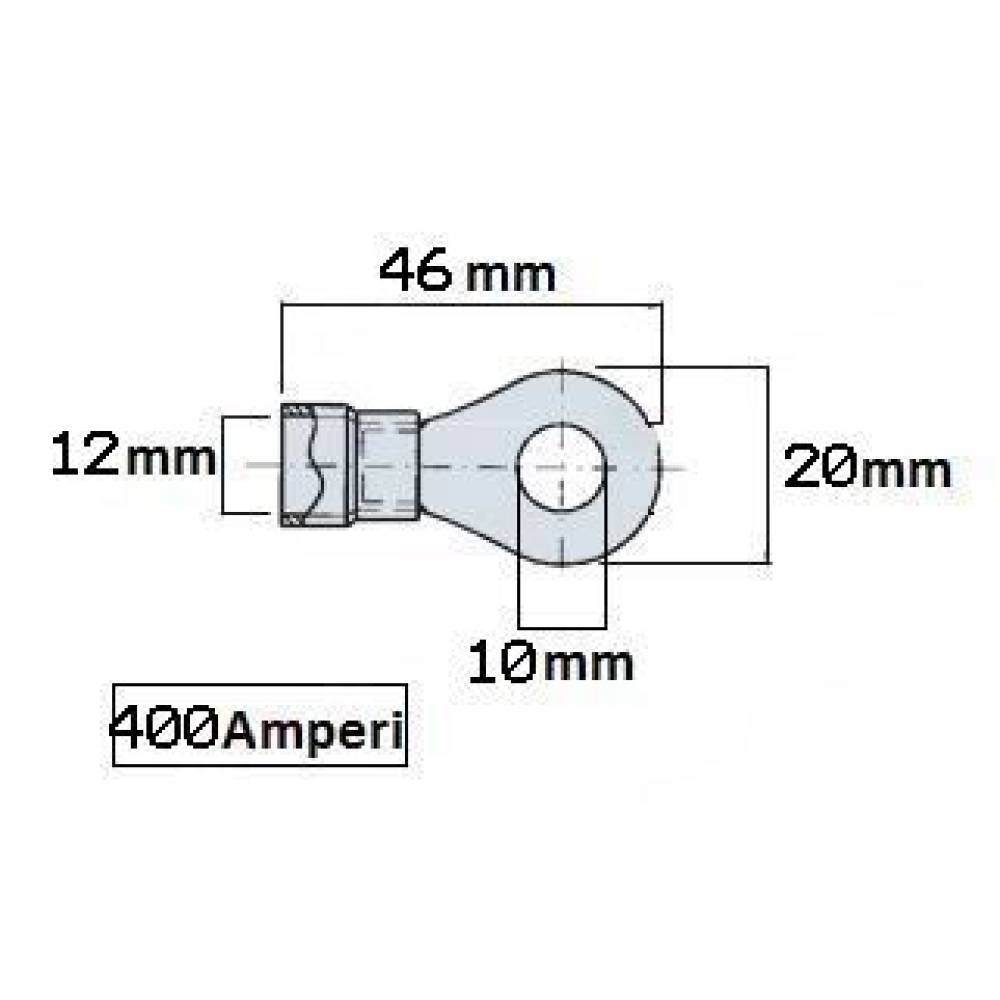 Papuc electric CU fi10, pentru cablu  AKE35 / Akc1052 TruckLed