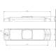 Lampa gabarit 100x32, LED, rosie, cu suport urechi, 12-36V, FT-017-C Fristom