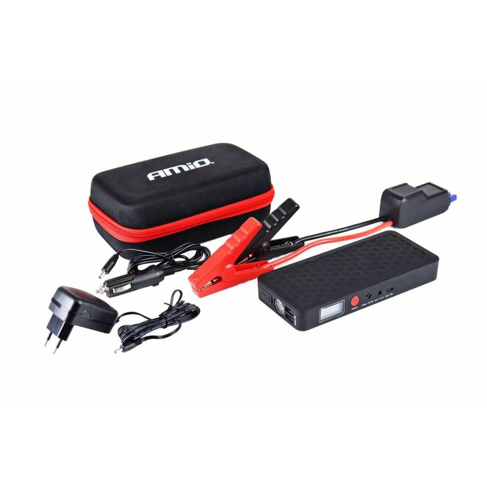 Jump Starter 12V, baterie externa 12000mAh cu lanterna, pornire auto, Power Bank, AMIO 02524