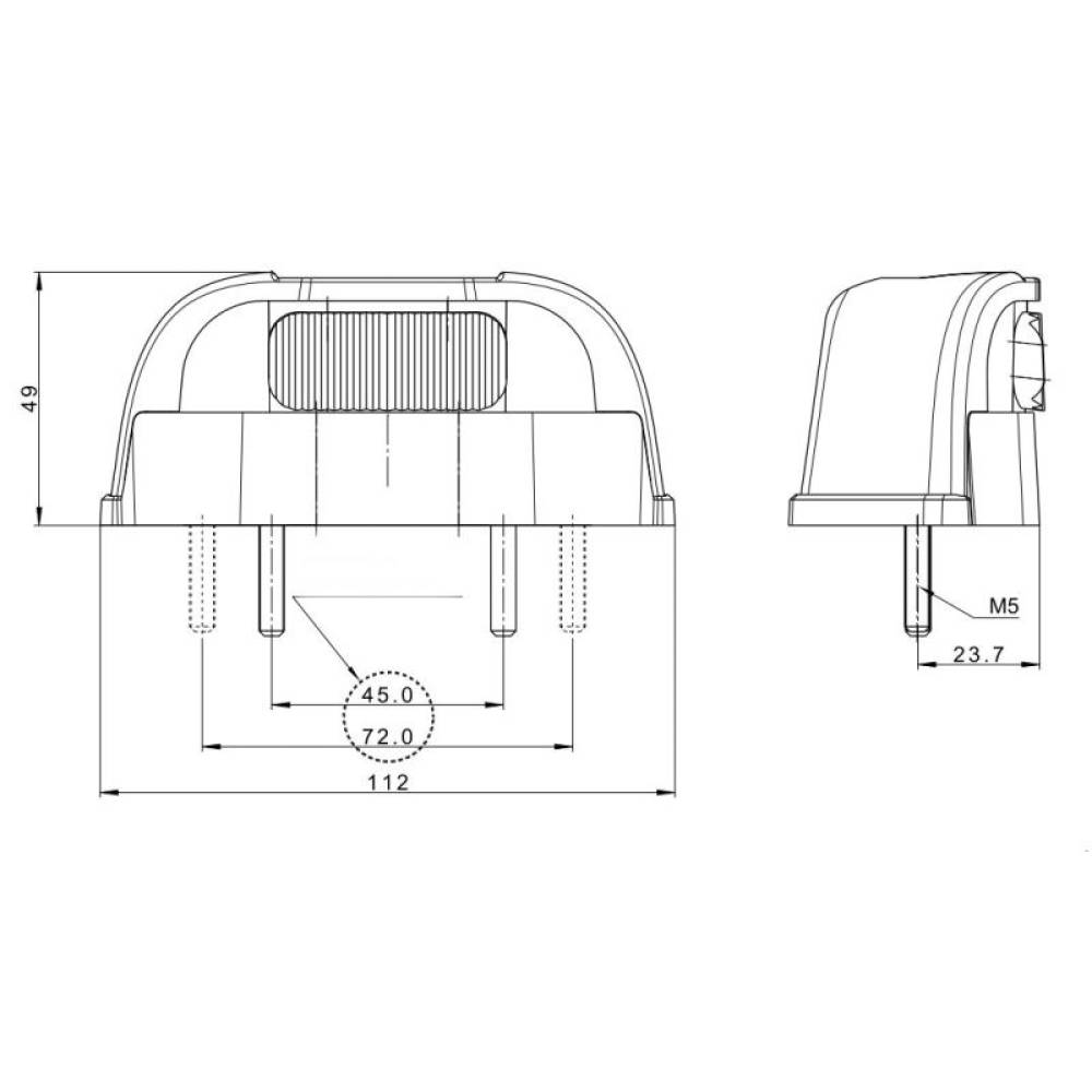 Lampa numar, 112x49, LED, FT-260 Fristom