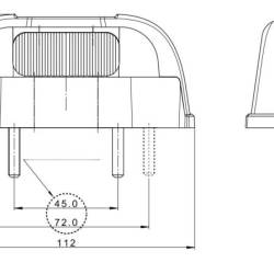 Lampa numar, 112x49, LED, FT-260 Fristom