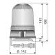 Girofar 12/24V h198 cu magnet cu ventuza, bec H1 GF.25.013 Astral Ajba