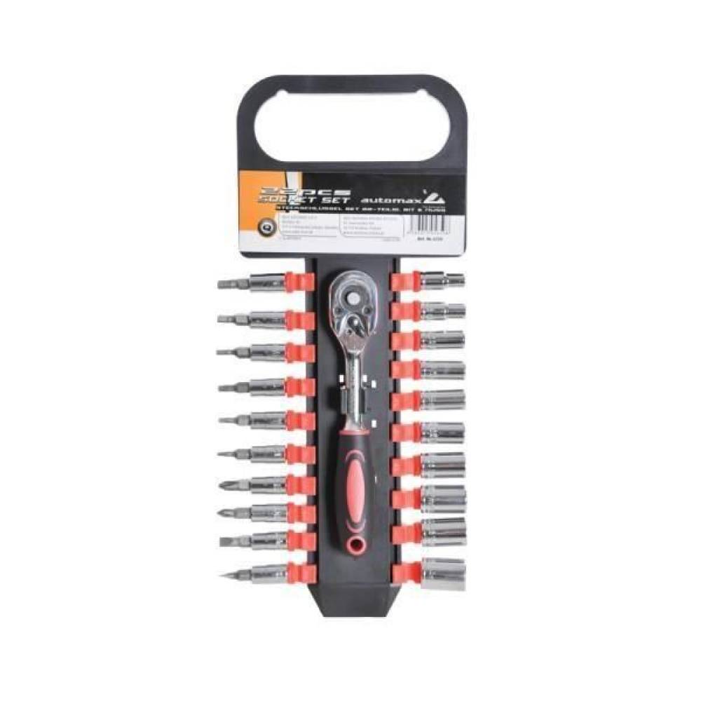 Trusa chei 22 piese (clichet, tubulare si torx) 6598 Automax 