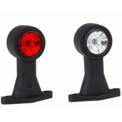 Lampa gabarit cu brat drept, 130mm, LED, alb-rosie, 12-36V, FT-009-B Fristom