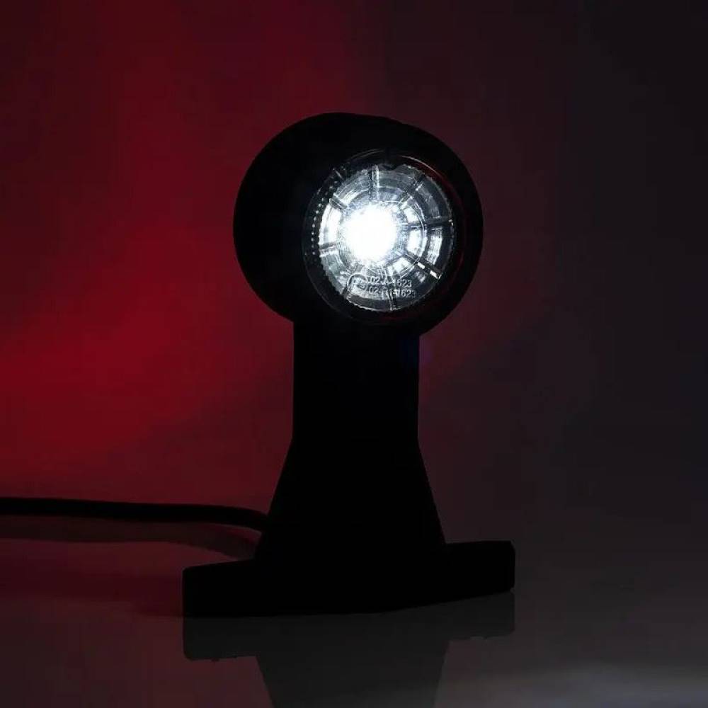 Lampa gabarit cu brat drept, 130mm, LED, alb-rosie, 12-36V, FT-009-B Fristom