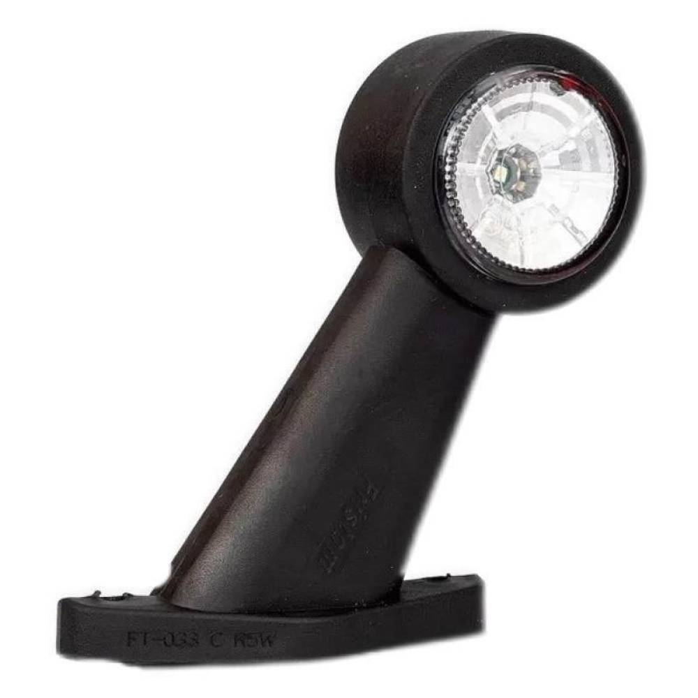 Lampa gabarit cu brat oblic 45°, 130mm, LED, alb-rosie, 12-36V, FT-009-C Fristom
