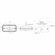 Lampa gabarit 114x55, LED, galbena, cu suport, 12-24V, L1865 TruckLed Lampa gabarit 114x55, LED, galbena, cu suport, 12-24V, L1865 TruckLed