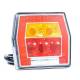 Lampa spate 99.6x93, 4 functii, iluminare numar, LED Neon, FT-122T Fristom Lampa spate 99.6x93, 4 functii, iluminare numar, LED Neon, FT-122T Fristom