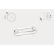 Garnitura transparenta lampa FT-045, FT-045PG T, montare suprafata ovala, Fristom