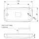 Lampa gabarit 110x54, LED, galbena, tip iveco, FT-019Z Fristom