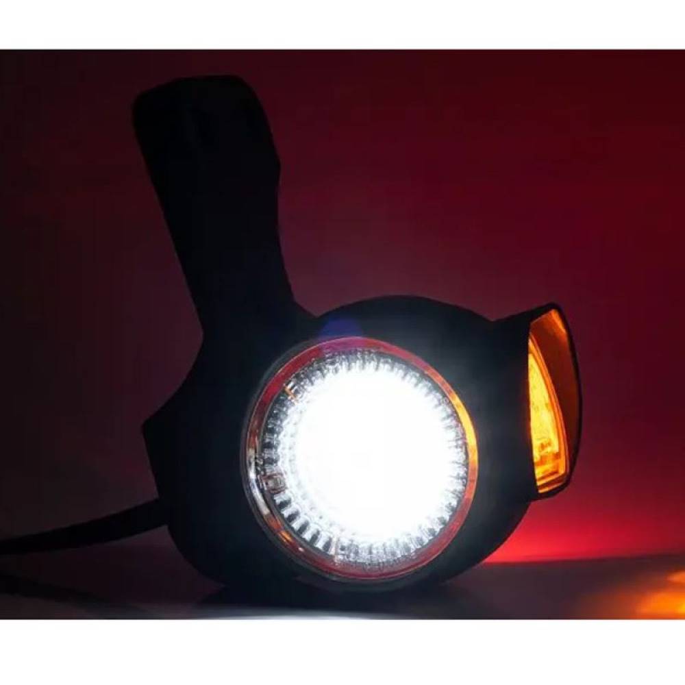 Lampa gabarit cu brat 113mm, LED, 3 functii, prindere laterala, dreapta, FT-140 W P Fristom