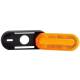Lampa gabarit 124x51, LED, functie semnalizare, cu suport, galbena, 12-36V, FT-071-Z Fristom