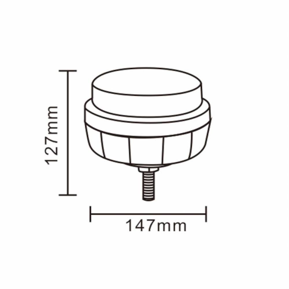 Girofar 12/24V, h83 (124), fi97, LED, 24W, ALR0076 TruckLed 