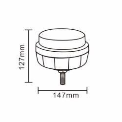 Girofar 12/24V, h83 (124), fi97, LED, 24W, ALR0076 TruckLed 