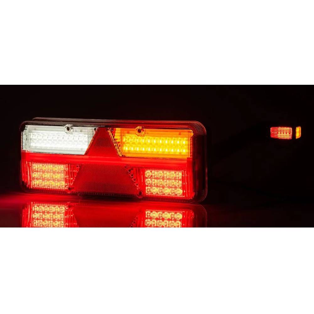 Lampa stop 400x153, cu Led, 6 functii, dreapta, Kingpoint FT-500-235 LED + FT-145 Fristom Lampa stop 400x153, cu Led, 6 functii, dreapta, Kingpoint FT-500-235 LED + FT-145 Fristom