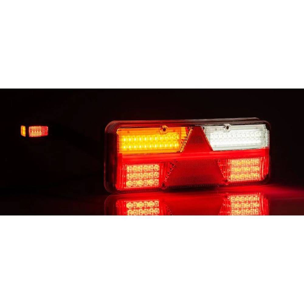 Lampa stop 400x153, cu Led, 6 functii, stanga, Kingpoint FT-500-135LED cu lampa FT-145 incorporata Fristom Lampa stop 400x153, cu Led, 6 functii, stanga, Kingpoint FT-500-135LED cu lampa FT-145 incorporata Fristom