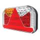 Lampa spate 240x140, LED, 6 functii, cu iluminare numar lateral, ceata, stanga, cablu 1m, FT-170-L TB SPKPM Fristom
