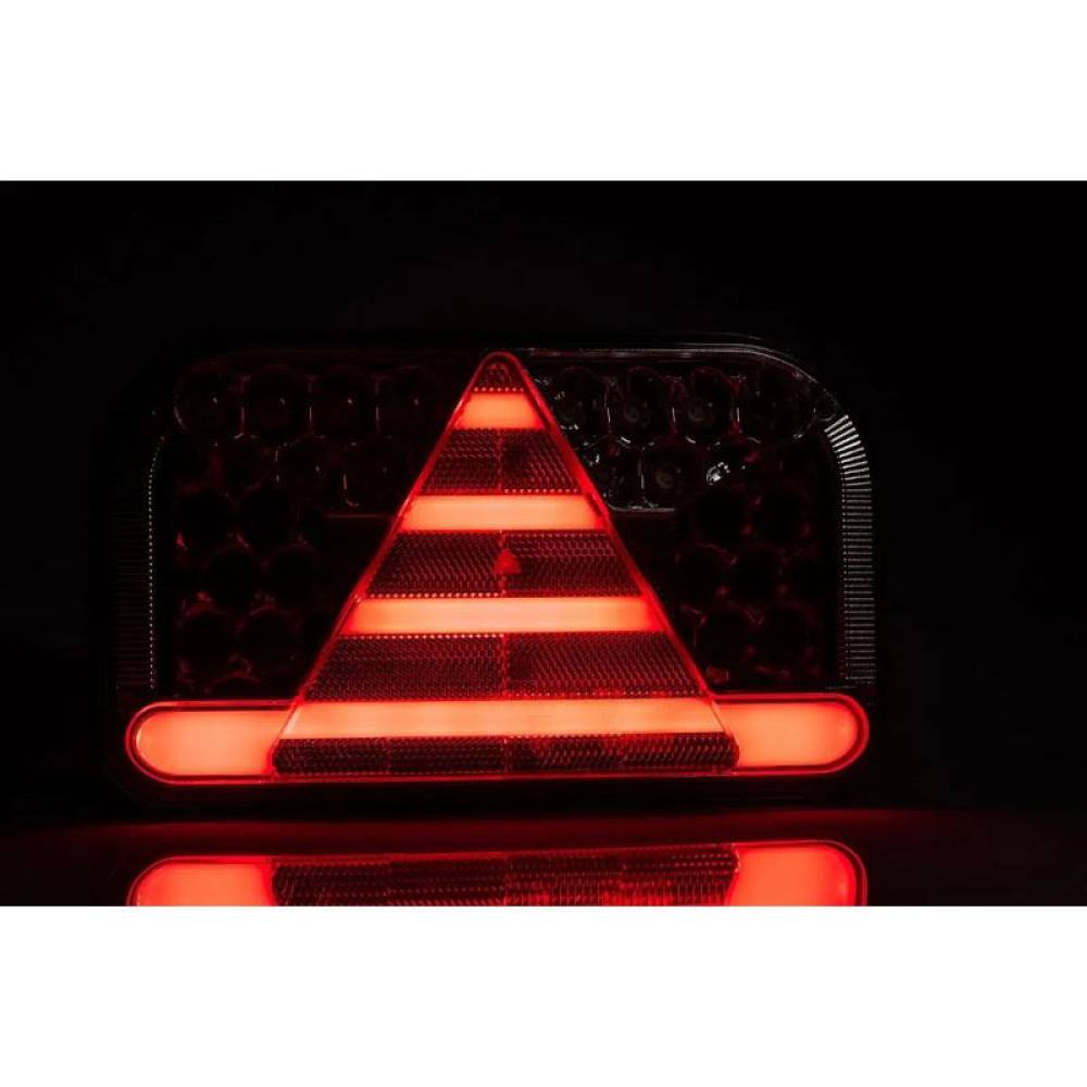 Lampa spate 240x140, LED, 6 functii, cu iluminare numar lateral, ceata, stanga, cablu 1m, FT-170-L TB SPKPM Fristom
