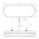 Lampa spate 185x75, 3 functii, LED, semnalizare dinamica, FT-320-LED Fristom Lampa spate 185x75, 3 functii, LED, semnalizare dinamica, FT-320-LED Fristom
