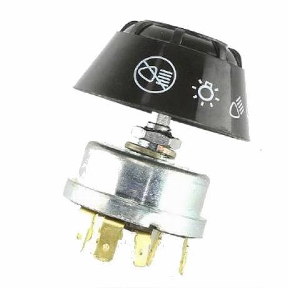 Intrerupator lumini rotativ cu claxon 5 pini Massey Ferguson, Fiat, Case IH, Lamborghini, Renault BLEP 730 247Lighting