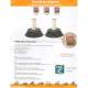 Girofar 12/24V, h210, 40 LED-uri, prindere pe tija flexi, CA6054C 247Lighting