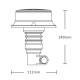Girofar 12/24V, h140, 18 LED-uri, prindere pe tija flexi, ALR0055 TruckLed
