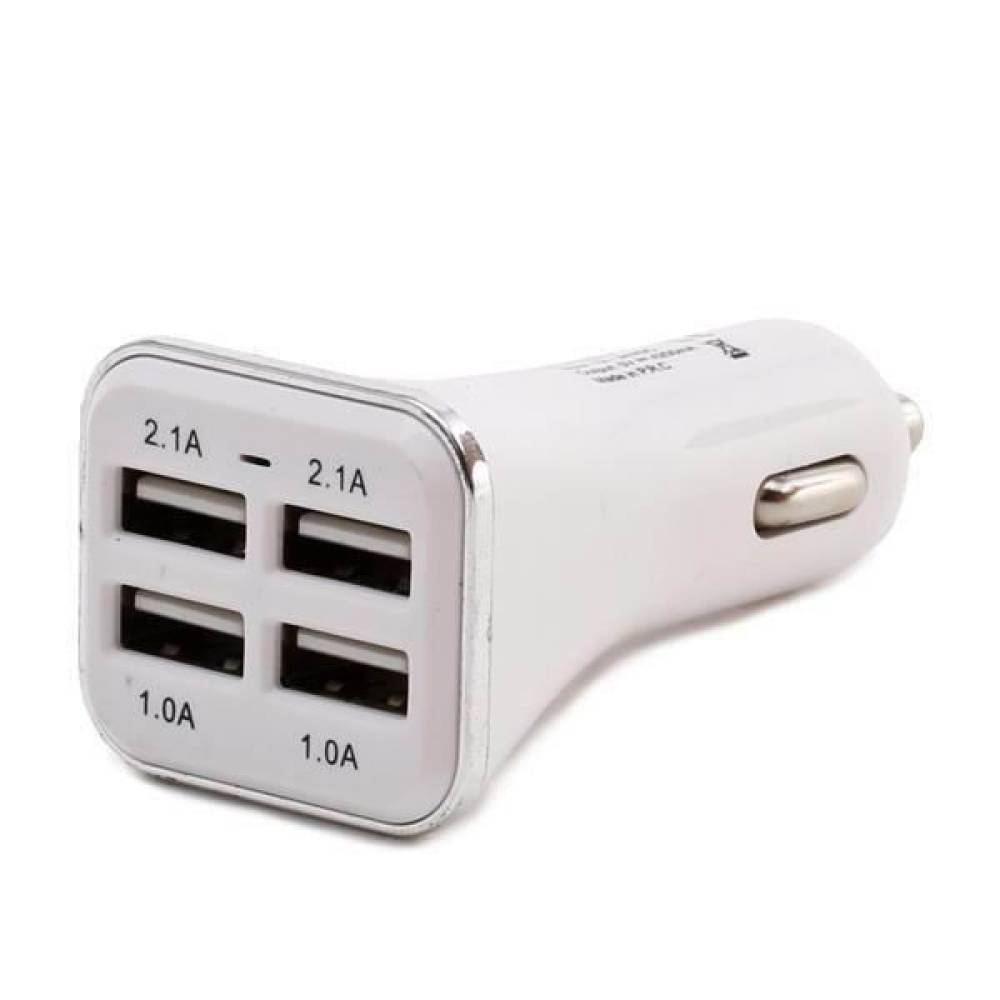 Incarcator auto 4xUSB 12V/24V, 2x1A+2x2.1A QUATRO Carco 42613