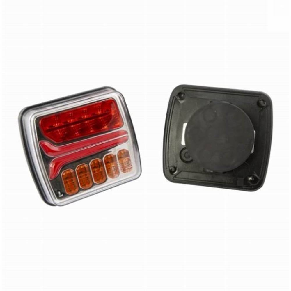 Kit lampi remorca 110x102, LED, cu numar si magnet, WIRELESS, fisa 7 pini, CM18