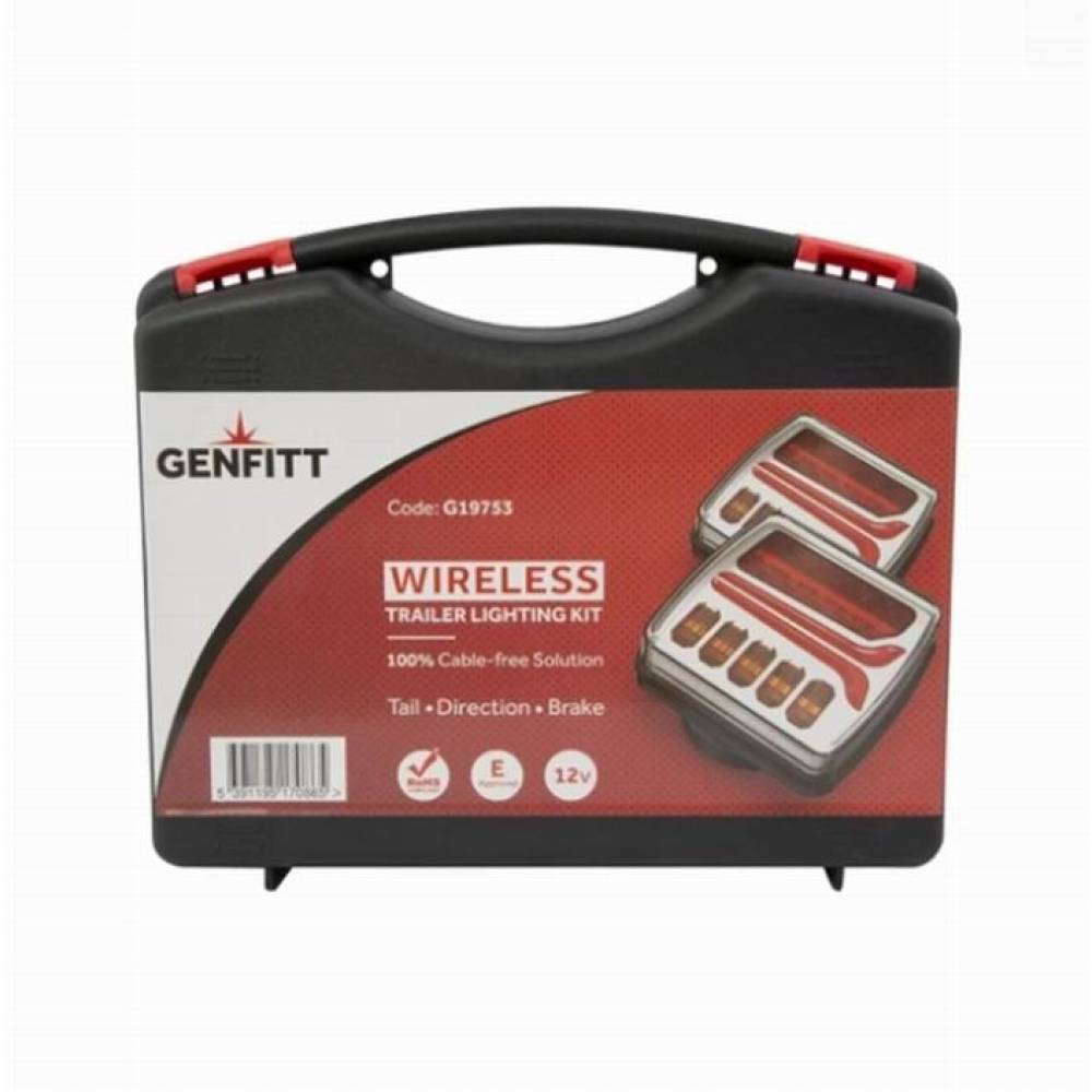 Kit lampi remorca 110x102, LED, cu numar si magnet, WIRELESS, fisa 7 pini, CM18