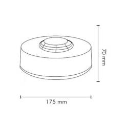 Girofar 12/24V, h71, 48 LED-uri, prindere cu magnet, UFO II, ALR0029 Truckled