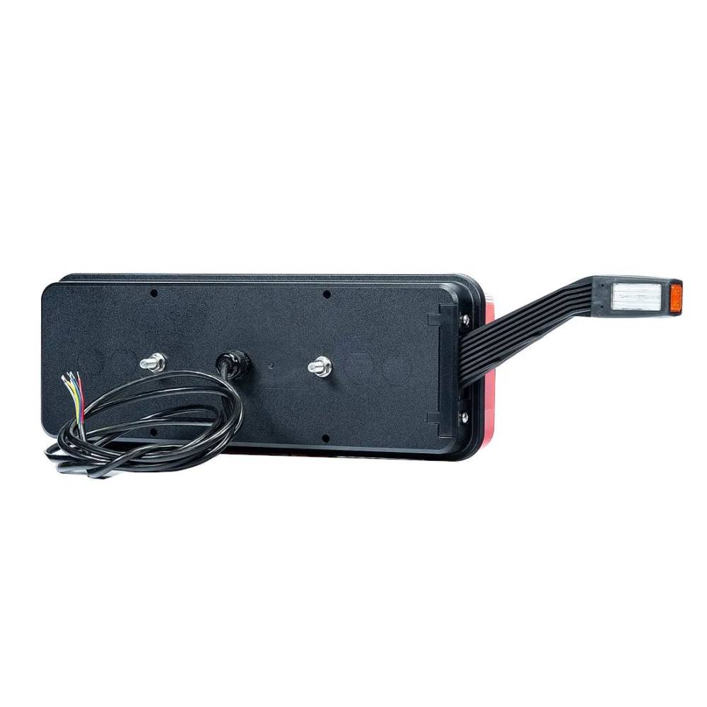Lampa stop 400x153, 6 functii cu bec, stanga, cu gabarit Led, Kingpoint FT145, FT-500-135 Fristom
